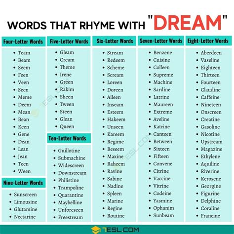 rhyme dreams